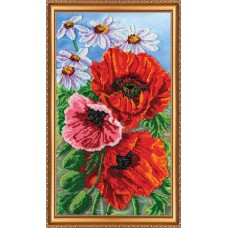 Main Bead Embroidery Kit Wild poppies – 1 (Flowers)