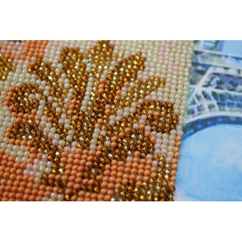 Main Bead Embroidery Kit Window to Paris (Romanticism), AB-274 by Abris Art - buy online! ✿ Fast delivery ✿ Factory price ✿ Wholesale and retail ✿ Purchase Great kits for embroidery with beads