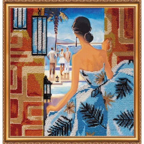 Main Bead Embroidery Kit Window to Rio (Romanticism), AB-277 by Abris Art - buy online! ✿ Fast delivery ✿ Factory price ✿ Wholesale and retail ✿ Purchase Great kits for embroidery with beads