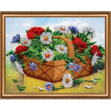 Main Bead Embroidery Kit Basket of summer (Flowers)