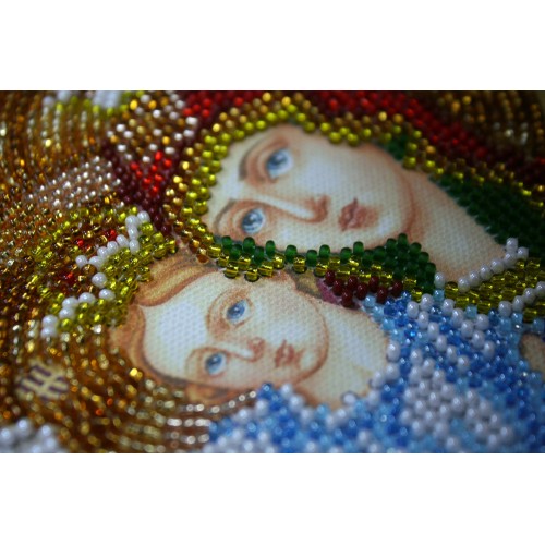 Main Bead Embroidery Kit Icon of the Mother of God «Merciful» (Icons), AB-290 by Abris Art - buy online! ✿ Fast delivery ✿ Factory price ✿ Wholesale and retail ✿ Purchase Great kits for embroidery with beads