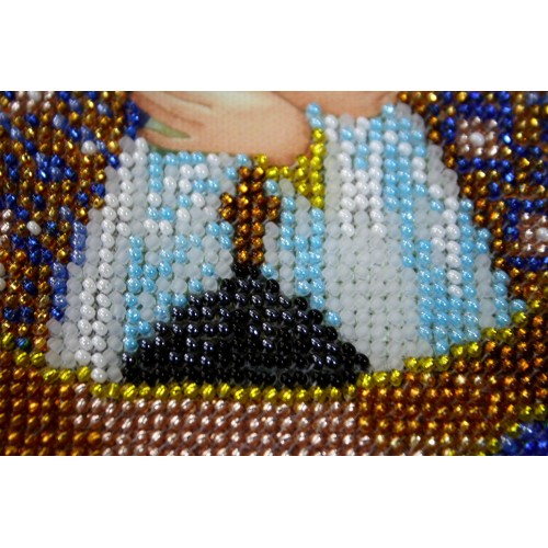 Bead Embroidery Kit Icon Virgin Mary Mother of God Beaded stitching DIY