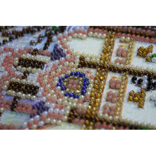 Main Bead Embroidery Kit Church (Winter tale), AB-297 by Abris Art - buy online! ✿ Fast delivery ✿ Factory price ✿ Wholesale and retail ✿ Purchase Great kits for embroidery with beads