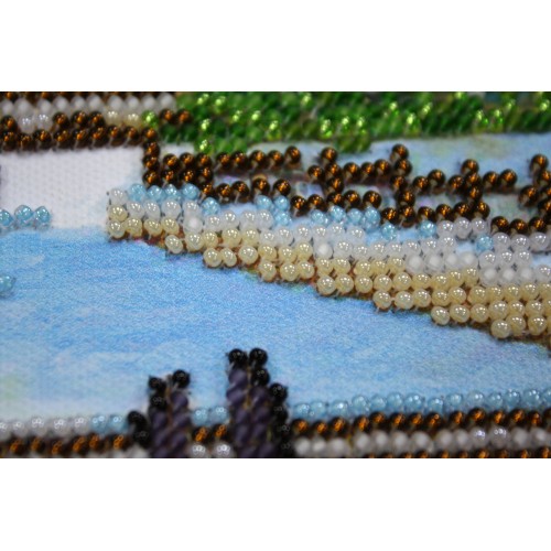 Main Bead Embroidery Kit Church (Winter tale), AB-297 by Abris Art - buy online! ✿ Fast delivery ✿ Factory price ✿ Wholesale and retail ✿ Purchase Great kits for embroidery with beads