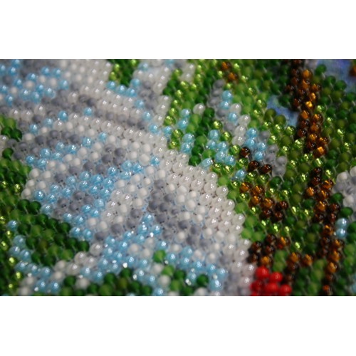 Main Bead Embroidery Kit February frost (Winter tale), AB-299 by Abris Art - buy online! ✿ Fast delivery ✿ Factory price ✿ Wholesale and retail ✿ Purchase Great kits for embroidery with beads