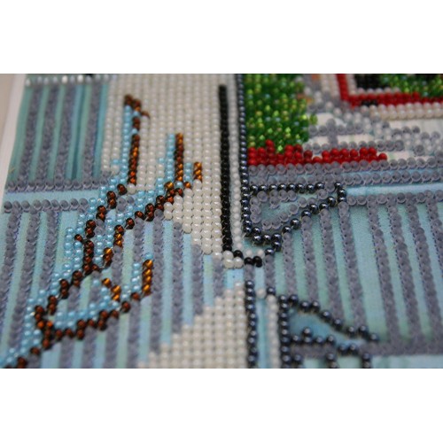 Main Bead Embroidery Kit Christmas story (Winter tale), AB-308 by Abris Art - buy online! ✿ Fast delivery ✿ Factory price ✿ Wholesale and retail ✿ Purchase Great kits for embroidery with beads