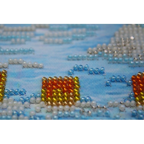 Main Bead Embroidery Kit Christmas story (Winter tale), AB-308 by Abris Art - buy online! ✿ Fast delivery ✿ Factory price ✿ Wholesale and retail ✿ Purchase Great kits for embroidery with beads