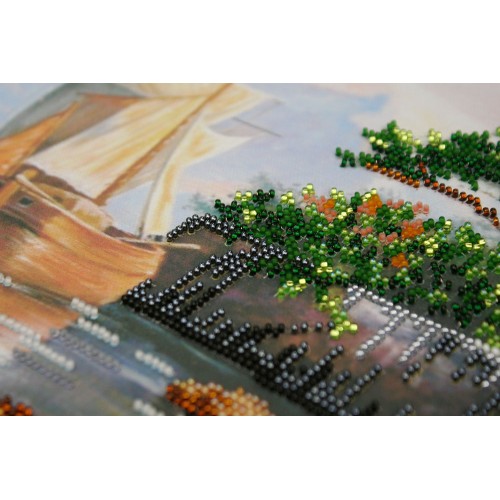 Набір для вишивання бісером на натуральному художньому холсті Вітрильник, AB-309 від Абрис Арт - купити з доставкою ✿ Найкраща ціна від виробника ✿ Оптом та в роздріб ✿ Придбати Великі набори для вишивки бісером