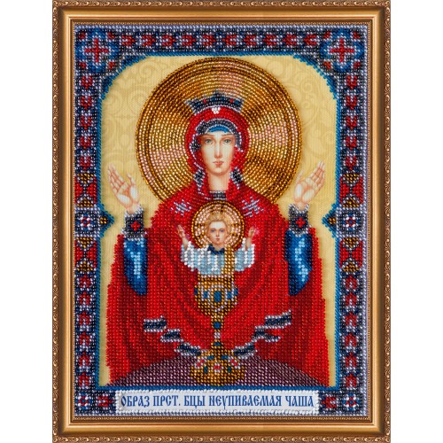 Набір для вишивання бісером на натуральному художньому холсті Ікона Богродиці Невипивана чаша, AB-310 від Абрис Арт - купити з доставкою ✿ Найкраща ціна від виробника ✿ Оптом та в роздріб ✿ Придбати Великі набори для вишивки бісером