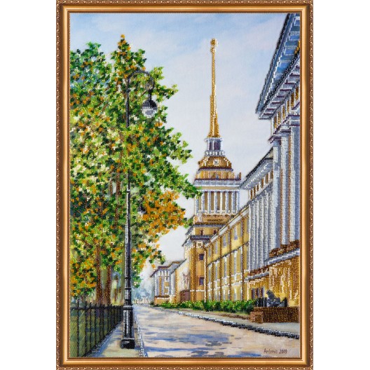 Main Bead Embroidery Kit City sketches – 1 (Landscapes), AB-313 by Abris Art - buy online! ✿ Fast delivery ✿ Factory price ✿ Wholesale and retail ✿ Purchase Great kits for embroidery with beads