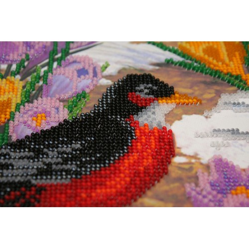 Main Bead Embroidery Kit Primrose (Flowers), AB-319 by Abris Art - buy online! ✿ Fast delivery ✿ Factory price ✿ Wholesale and retail ✿ Purchase Great kits for embroidery with beads