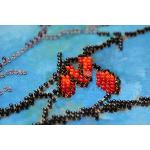 Main Bead Embroidery Kit City gatherings (Winter tale), AB-321 by Abris Art - buy online! ✿ Fast delivery ✿ Factory price ✿ Wholesale and retail ✿ Purchase Great kits for embroidery with beads