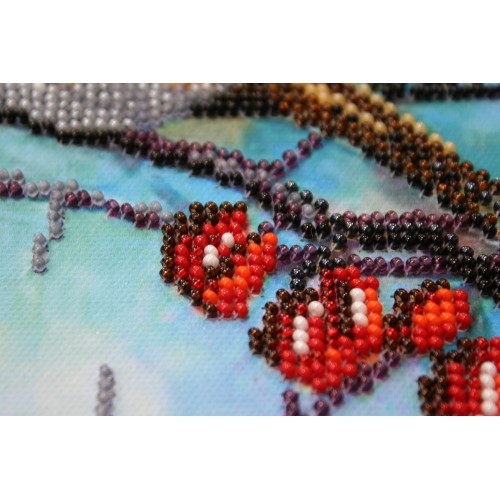 Main Bead Embroidery Kit City gatherings (Winter tale), AB-321 by Abris Art - buy online! ✿ Fast delivery ✿ Factory price ✿ Wholesale and retail ✿ Purchase Great kits for embroidery with beads