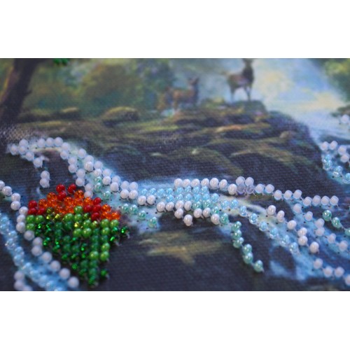 Набір для вишивання бісером на натуральному художньому холсті Гірська річечка, AB-322 від Абрис Арт - купити з доставкою ✿ Найкраща ціна від виробника ✿ Оптом та в роздріб ✿ Придбати Великі набори для вишивки бісером