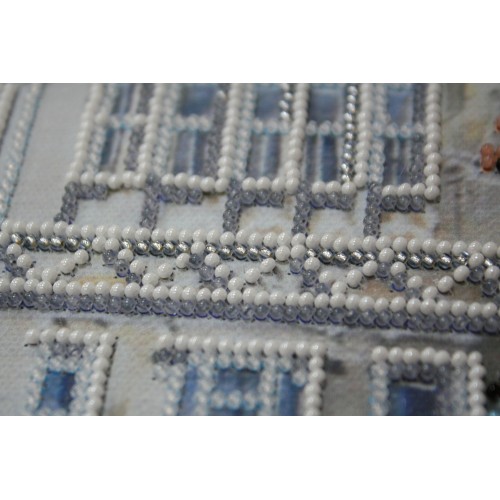 Main Bead Embroidery Kit Frosty sunrise (Winter tale), AB-323 by Abris Art - buy online! ✿ Fast delivery ✿ Factory price ✿ Wholesale and retail ✿ Purchase Great kits for embroidery with beads