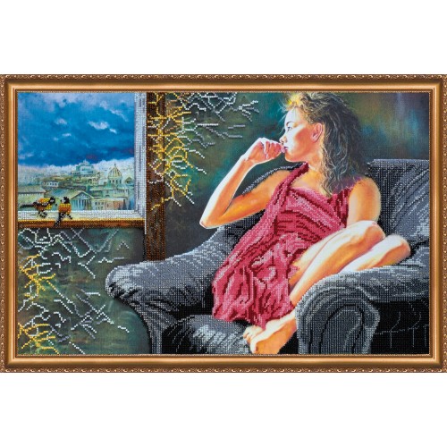 Main Bead Embroidery Kit Flashbacks (Romanticism), AB-337 by Abris Art - buy online! ✿ Fast delivery ✿ Factory price ✿ Wholesale and retail ✿ Purchase Great kits for embroidery with beads