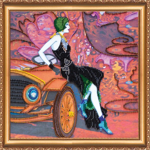 Набір для вишивання бісером на натуральному художньому холсті Дівчата двадцятих-1, AB-340 від Абрис Арт - купити з доставкою ✿ Найкраща ціна від виробника ✿ Оптом та в роздріб ✿ Придбати Великі набори для вишивки бісером