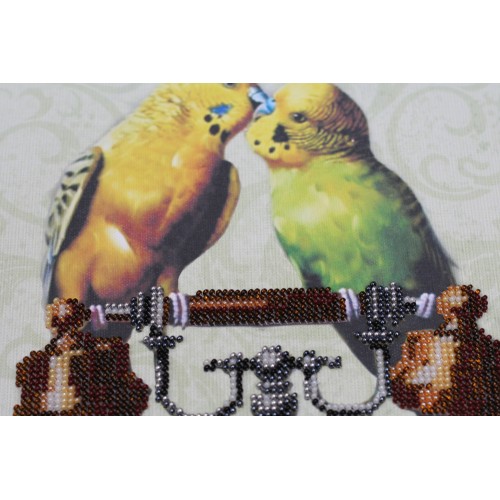 Main Bead Embroidery Kit Tweeters (Animals), AB-350 by Abris Art - buy online! ✿ Fast delivery ✿ Factory price ✿ Wholesale and retail ✿ Purchase Great kits for embroidery with beads