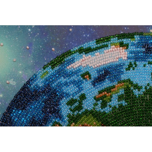 Main Bead Embroidery Kit The Earth (Landscapes), AB-358 by Abris Art - buy online! ✿ Fast delivery ✿ Factory price ✿ Wholesale and retail ✿ Purchase Great kits for embroidery with beads