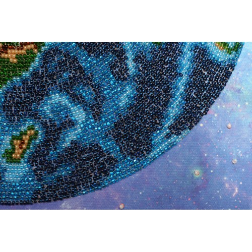 Main Bead Embroidery Kit The Earth (Landscapes), AB-358 by Abris Art - buy online! ✿ Fast delivery ✿ Factory price ✿ Wholesale and retail ✿ Purchase Great kits for embroidery with beads