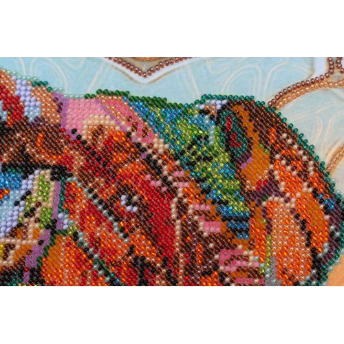 Main Bead Embroidery Kit Mosaic elephant (Deco Scenes), AB-368 by Abris Art - buy online! ✿ Fast delivery ✿ Factory price ✿ Wholesale and retail ✿ Purchase Great kits for embroidery with beads