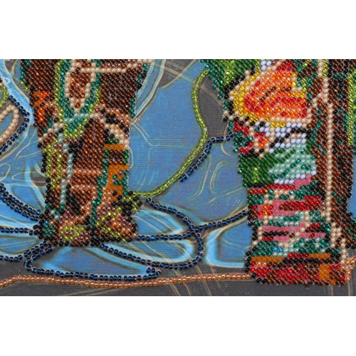 Main Bead Embroidery Kit Mosaic elephant (Deco Scenes), AB-368 by Abris Art - buy online! ✿ Fast delivery ✿ Factory price ✿ Wholesale and retail ✿ Purchase Great kits for embroidery with beads