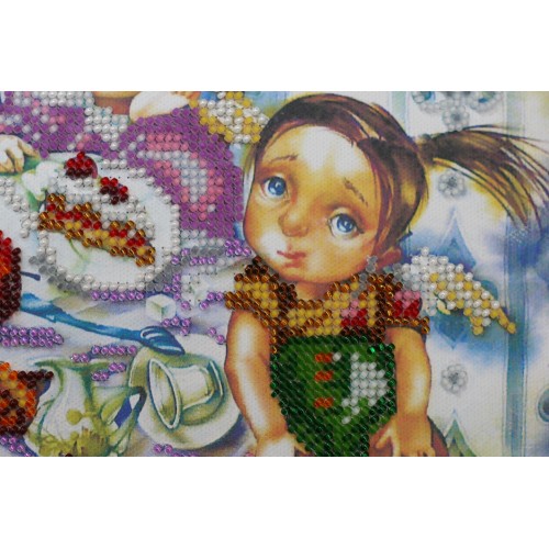 Main Bead Embroidery Kit Christmas Party (Kids), AB-370 by Abris Art - buy online! ✿ Fast delivery ✿ Factory price ✿ Wholesale and retail ✿ Purchase Great kits for embroidery with beads