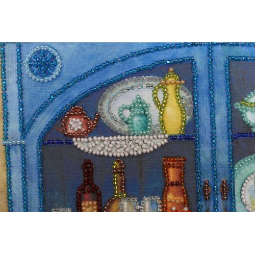 Main Bead Embroidery Kit Kitchen buffet (Household stories), AB-371 by Abris Art - buy online! ✿ Fast delivery ✿ Factory price ✿ Wholesale and retail ✿ Purchase Great kits for embroidery with beads