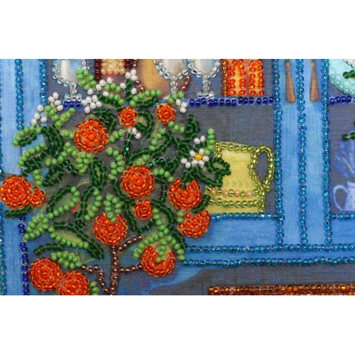 Main Bead Embroidery Kit Kitchen buffet (Household stories), AB-371 by Abris Art - buy online! ✿ Fast delivery ✿ Factory price ✿ Wholesale and retail ✿ Purchase Great kits for embroidery with beads