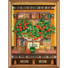 Набір для вишивання бісером на натуральному художньому холсті "Буфет у вітальні"