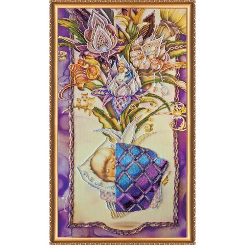 Cradle song, AB-374 by Abris Art - buy online! ✿ Fast delivery ✿ Factory price ✿ Wholesale and retail ✿ Purchase Great kits for embroidery with beads