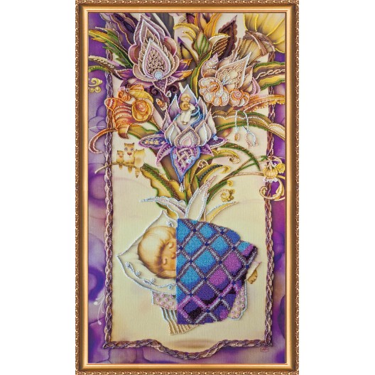 Cradle song, AB-374 by Abris Art - buy online! ✿ Fast delivery ✿ Factory price ✿ Wholesale and retail ✿ Purchase Great kits for embroidery with beads