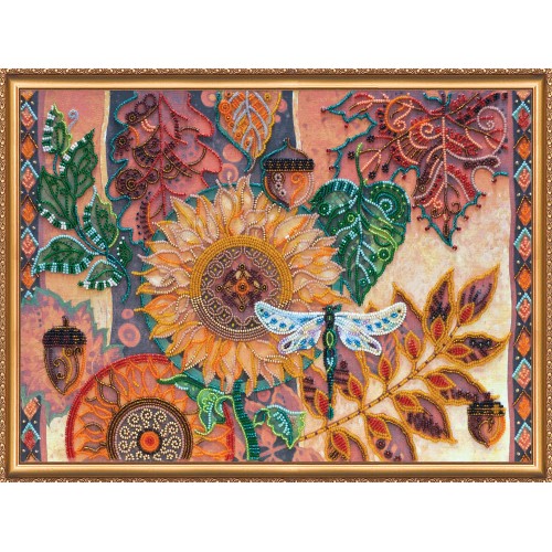 Набір для вишивання бісером на натуральному художньому холсті  Листопад, AB-376 від Абрис Арт - купити з доставкою ✿ Найкраща ціна від виробника ✿ Оптом та в роздріб ✿ Придбати Великі набори для вишивки бісером