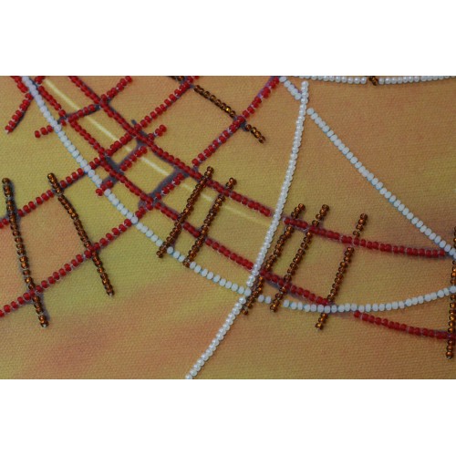 Набір для вишивання бісером на натуральному художньому холсті  Дівчинка на кулі, AB-380 від Абрис Арт - купити з доставкою ✿ Найкраща ціна від виробника ✿ Оптом та в роздріб ✿ Придбати Великі набори для вишивки бісером