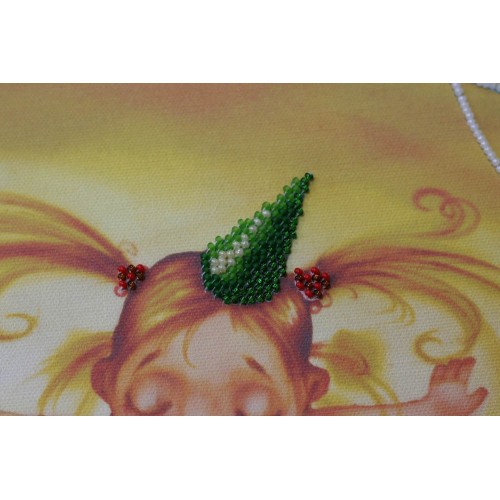 Набір для вишивання бісером на натуральному художньому холсті  Дівчинка на кулі, AB-380 від Абрис Арт - купити з доставкою ✿ Найкраща ціна від виробника ✿ Оптом та в роздріб ✿ Придбати Великі набори для вишивки бісером