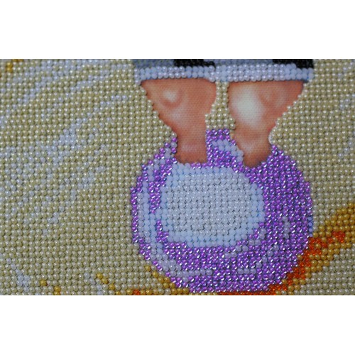 Набір для вишивання бісером на натуральному художньому холсті  Дівчинка на кулі, AB-380 від Абрис Арт - купити з доставкою ✿ Найкраща ціна від виробника ✿ Оптом та в роздріб ✿ Придбати Великі набори для вишивки бісером