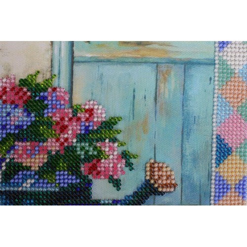 Main bead embroidery kits Hydrangea meets (Flowers), AB-386 by Abris Art - buy online! ✿ Fast delivery ✿ Factory price ✿ Wholesale and retail ✿ Purchase Great kits for embroidery with beads