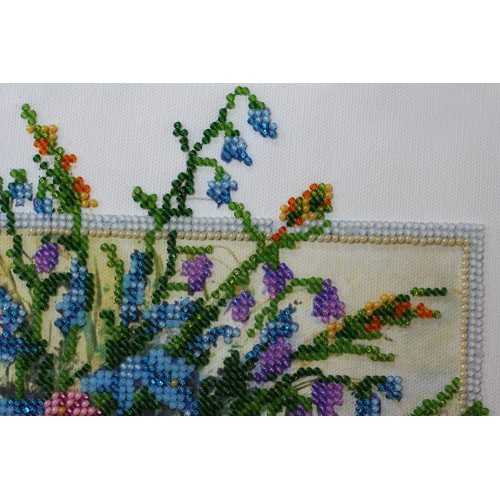 Main Bead Embroidery Kit Summer aroma-2 (Flowers), AB-391 by Abris Art - buy online! ✿ Fast delivery ✿ Factory price ✿ Wholesale and retail ✿ Purchase Great kits for embroidery with beads