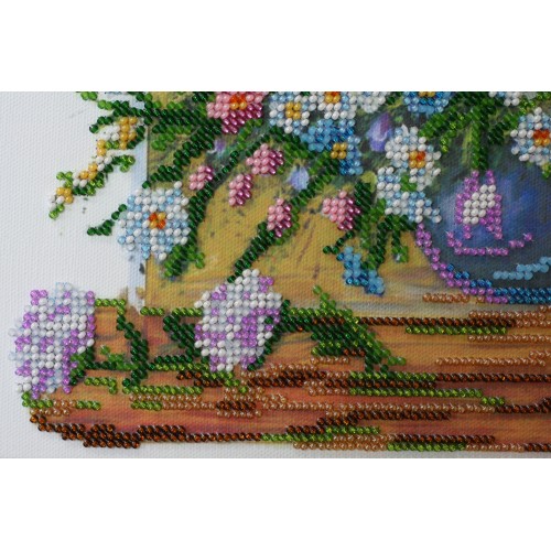 Main Bead Embroidery Kit Summer aroma-2 (Flowers), AB-391 by Abris Art - buy online! ✿ Fast delivery ✿ Factory price ✿ Wholesale and retail ✿ Purchase Great kits for embroidery with beads