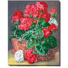 Main Bead Embroidery Kit Crane's bill (Flowers)