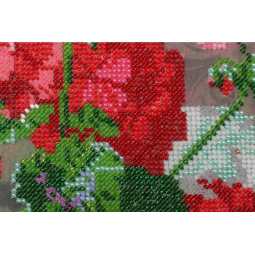 Main Bead Embroidery Kit Cranes bill (Flowers), AB-396 by Abris Art - buy online! ✿ Fast delivery ✿ Factory price ✿ Wholesale and retail ✿ Purchase Great kits for embroidery with beads
