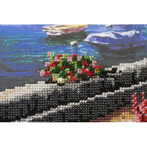 Набір для вишивання бісером на натуральному художньому холсті "Бухта"