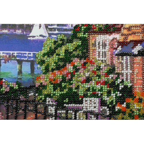 Набір для вишивання бісером на натуральному художньому холсті "Бухта"