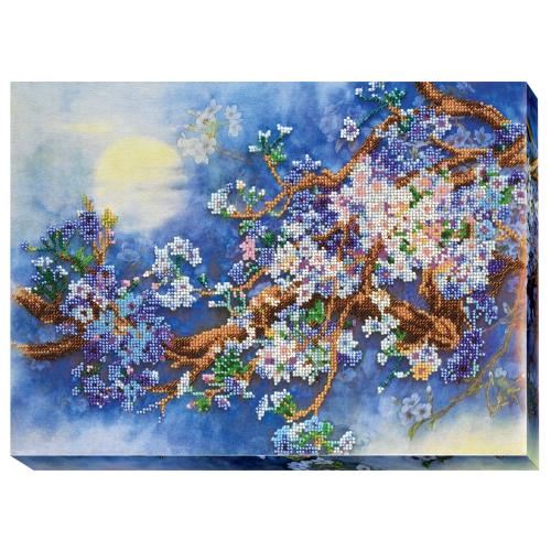 Main Bead Embroidery Kit Blossom (Landscapes), AB-410 by Abris Art - buy online! ✿ Fast delivery ✿ Factory price ✿ Wholesale and retail ✿ Purchase Great kits for embroidery with beads