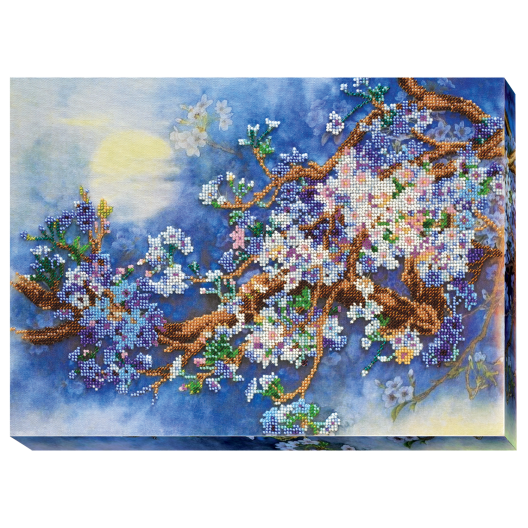 Main Bead Embroidery Kit Blossom (Landscapes), AB-410 by Abris Art - buy online! ✿ Fast delivery ✿ Factory price ✿ Wholesale and retail ✿ Purchase Great kits for embroidery with beads