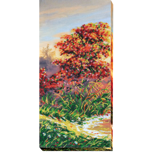 Main Bead Embroidery Kit Autumn scenes-1 (Landscapes), AB-412 by Abris Art - buy online! ✿ Fast delivery ✿ Factory price ✿ Wholesale and retail ✿ Purchase Great kits for embroidery with beads