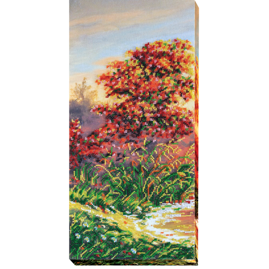 Main Bead Embroidery Kit Autumn scenes-1 (Landscapes), AB-412 by Abris Art - buy online! ✿ Fast delivery ✿ Factory price ✿ Wholesale and retail ✿ Purchase Great kits for embroidery with beads