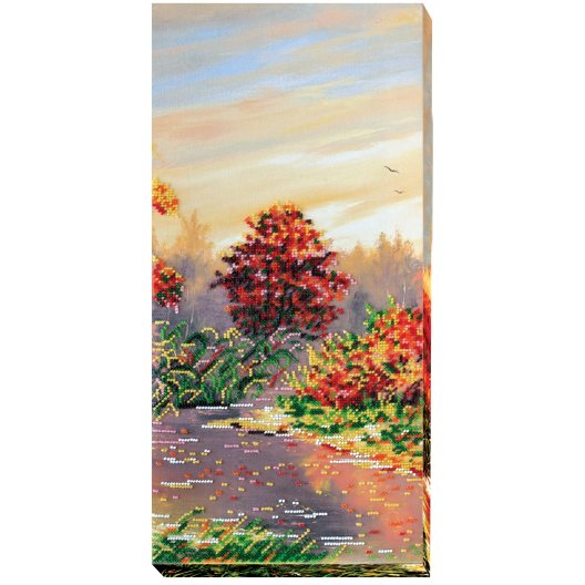 Autumn scenes-2, AB-413 by Abris Art - buy online! ✿ Fast delivery ✿ Factory price ✿ Wholesale and retail ✿ Purchase Great kits for embroidery with beads