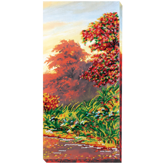 Main Bead Embroidery Kit Autumn scenes-3 (Landscapes), AB-414 by Abris Art - buy online! ✿ Fast delivery ✿ Factory price ✿ Wholesale and retail ✿ Purchase Great kits for embroidery with beads