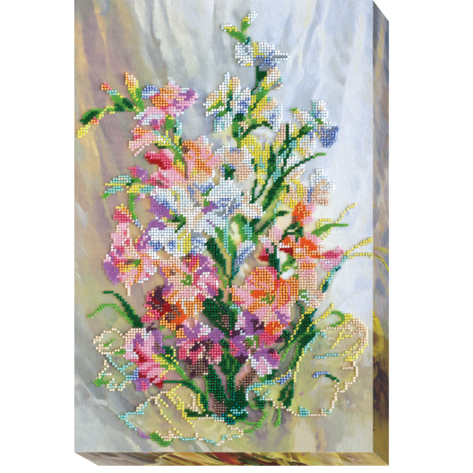 Набір для вишивання бісером на натуральному художньому холсті Гладіолуси, AB-420 від Абрис Арт - купити з доставкою ✿ Найкраща ціна від виробника ✿ Оптом та в роздріб ✿ Придбати Великі набори для вишивки бісером